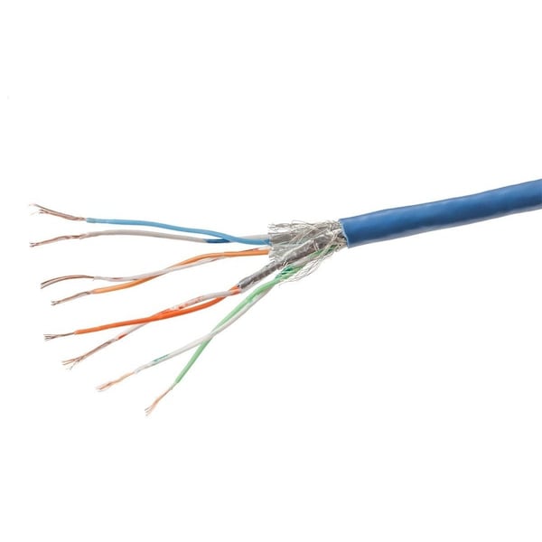 Cat7 26AWG,S/ Ft.p,D Cable,1 Ft.Blue